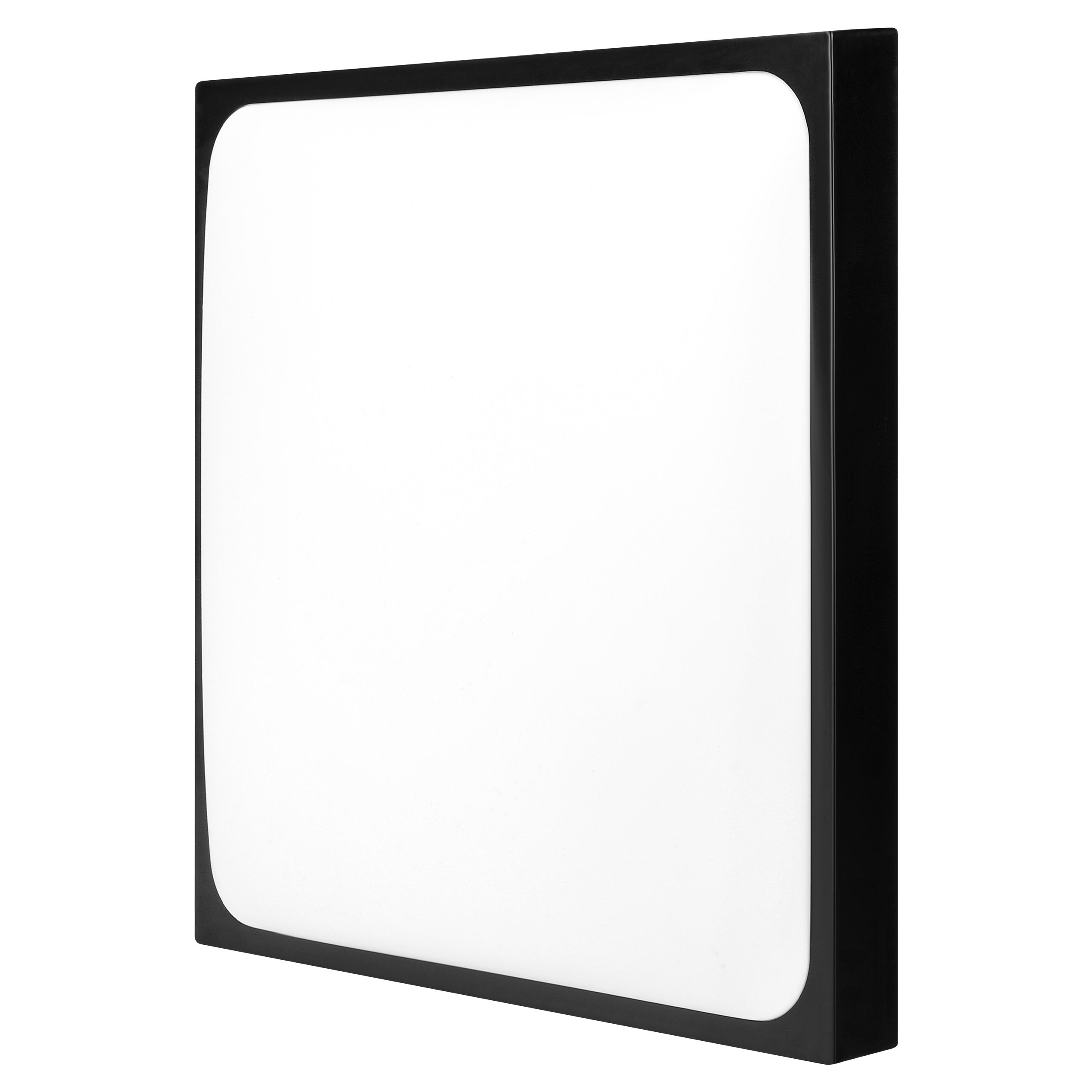 Plafon LED 2x E27 Luvo 30,5x30,5cm IP44 sufitowy lampa oprawa kwadratowy czarny MasterLED - 6