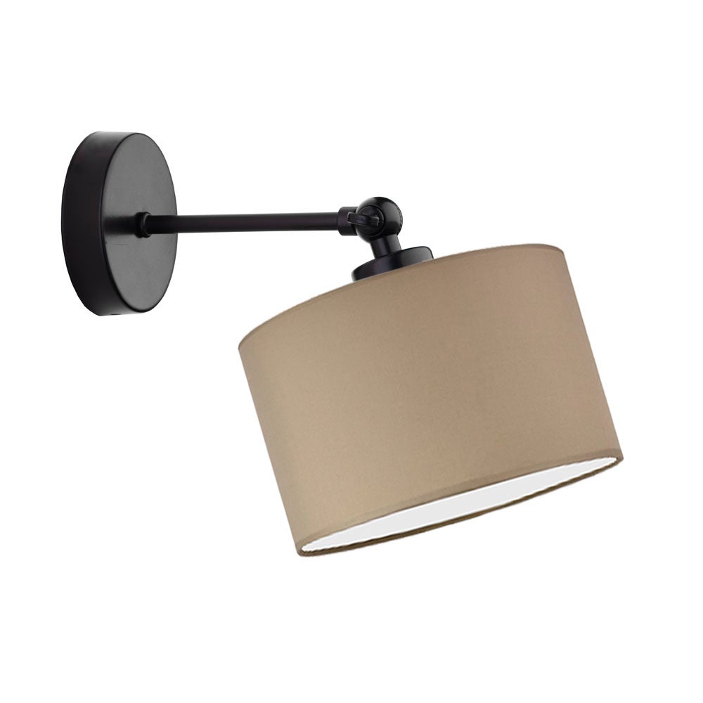Kinkiet przegubowy lampa ścienna lampa na ścianę regulowany z abażurem walec LOKO