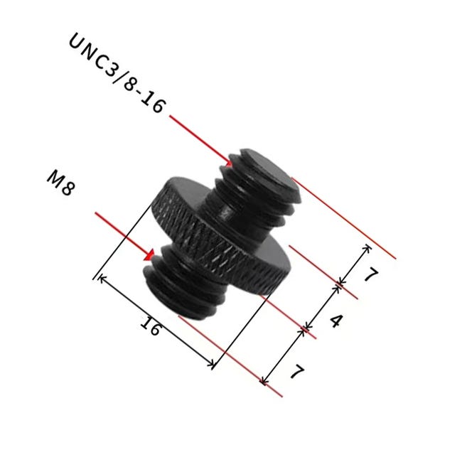 PATIKIL 3/8"-16 Filettatura 13mm Lunghezza Fotocamera Rapido Rilascio Vite Treppiede Vite 5pz Acciaio Inossidabile Piatta Scanalatura Viti Per DSLR - Foto 5