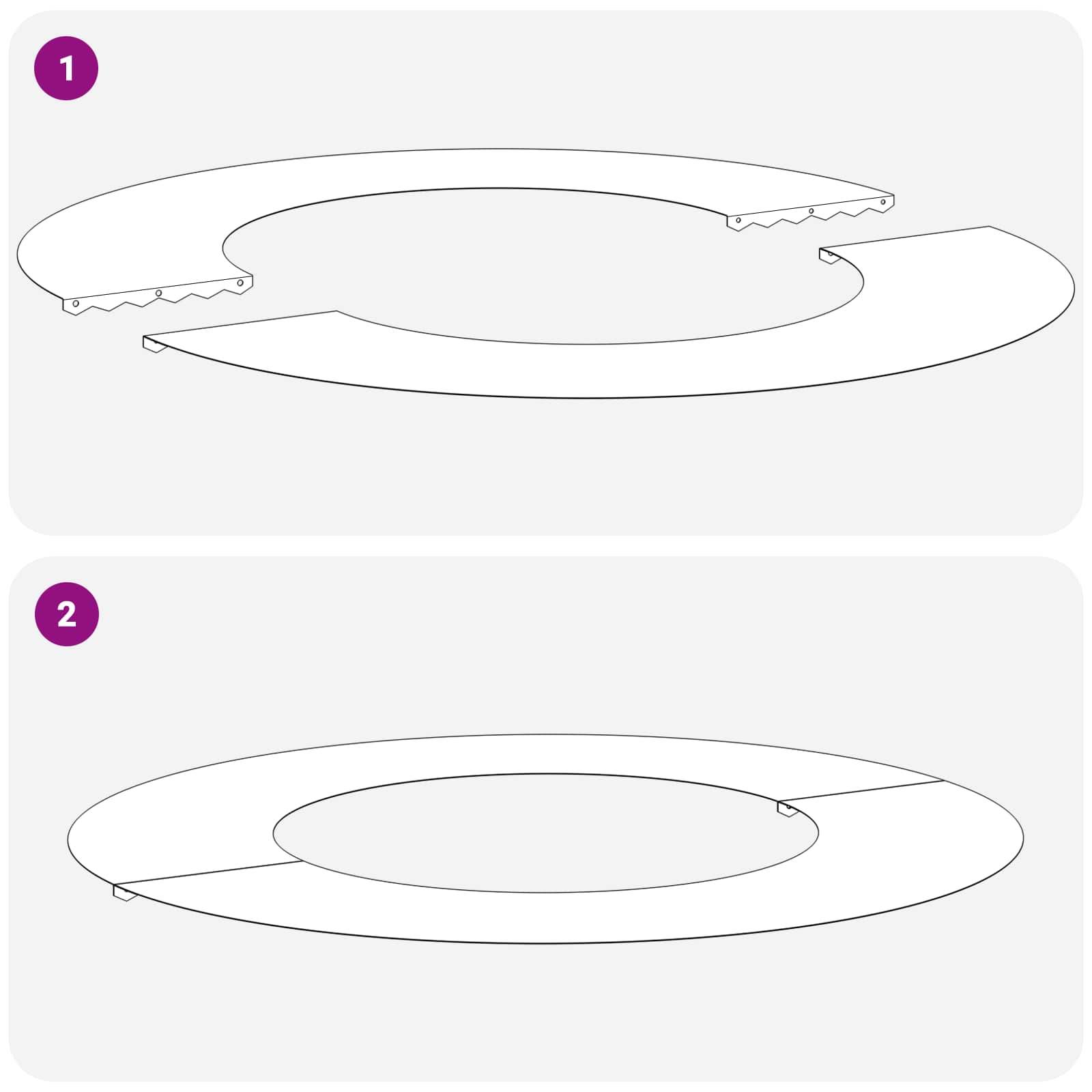 adecuado para Anillo de Árbol Plano Oxidado Ø40/70 cm vidaXL - 9