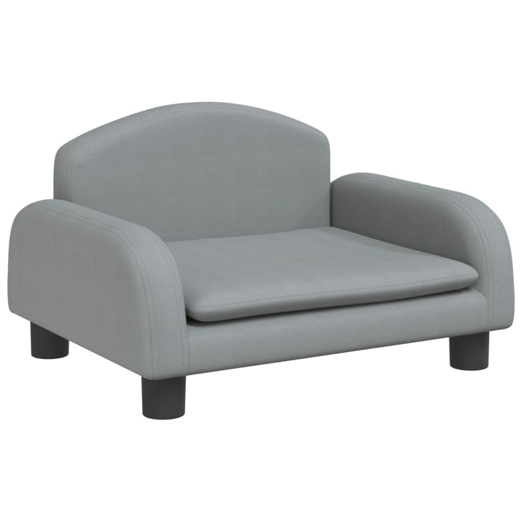 Sofá para niños   sofá de salón   sofá de descanso de tela gris claro 50x40x30 cm cfw63802