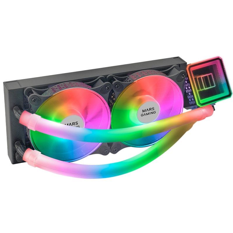 Mars Gaming ML-ULTRA360 Schwarz, Flüssigkeitskühlung CPU, TDP 650W, Infinite Spiegel, 3 Silent FDB ARGB Lüfter, ARGB Röhren, Universal Multisocket Mars Gaming ML-ULTRA360 Schwarz, Flüssigkeitskühlung CPU, TDP 650W, Infinite Spiegel, 3 Silent FDB ARGB Lüfter, ARGB Röhren, Universal Multisocket