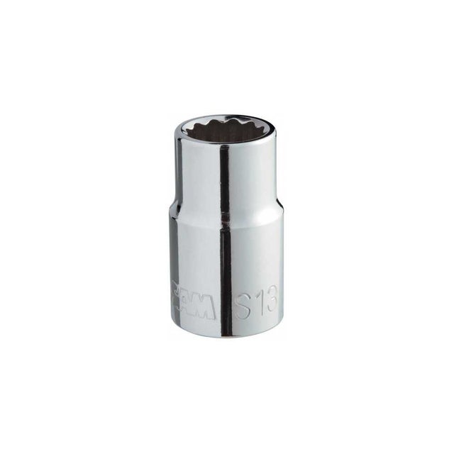 Douille courte 20 mm SAM OUTILLAGE S 20 demi pouce 12 pans chrome