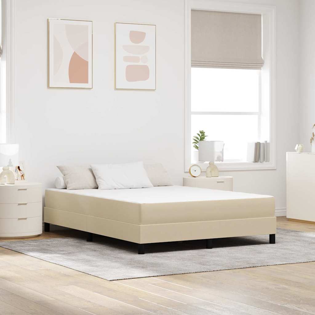 Materac do łóżka z materacem Szałwiowy 160 x 200 cm tkanina vidaXL