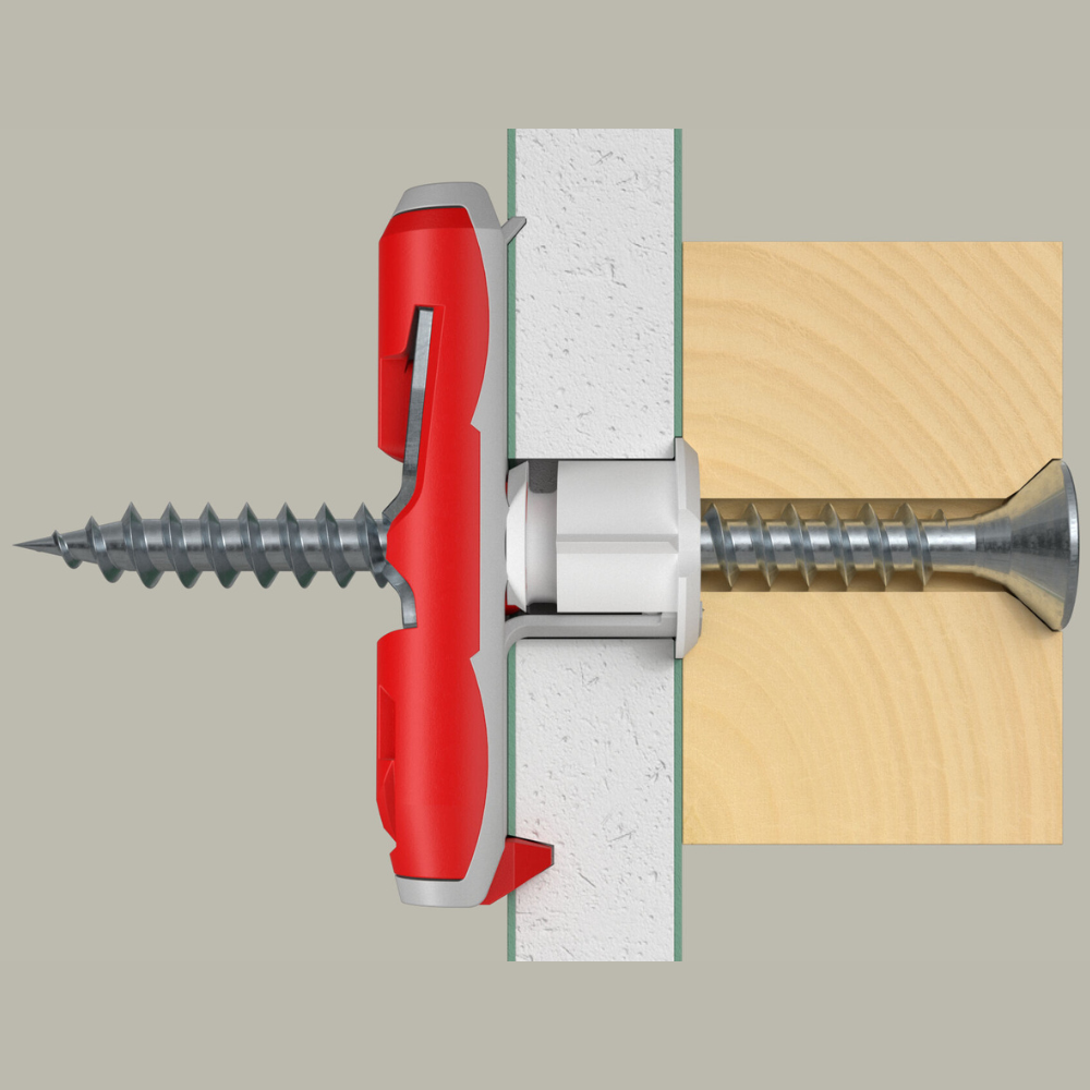 Fissaggio basculante in nylon duotec s - ø mm.10, vite mm.5x50 - 2