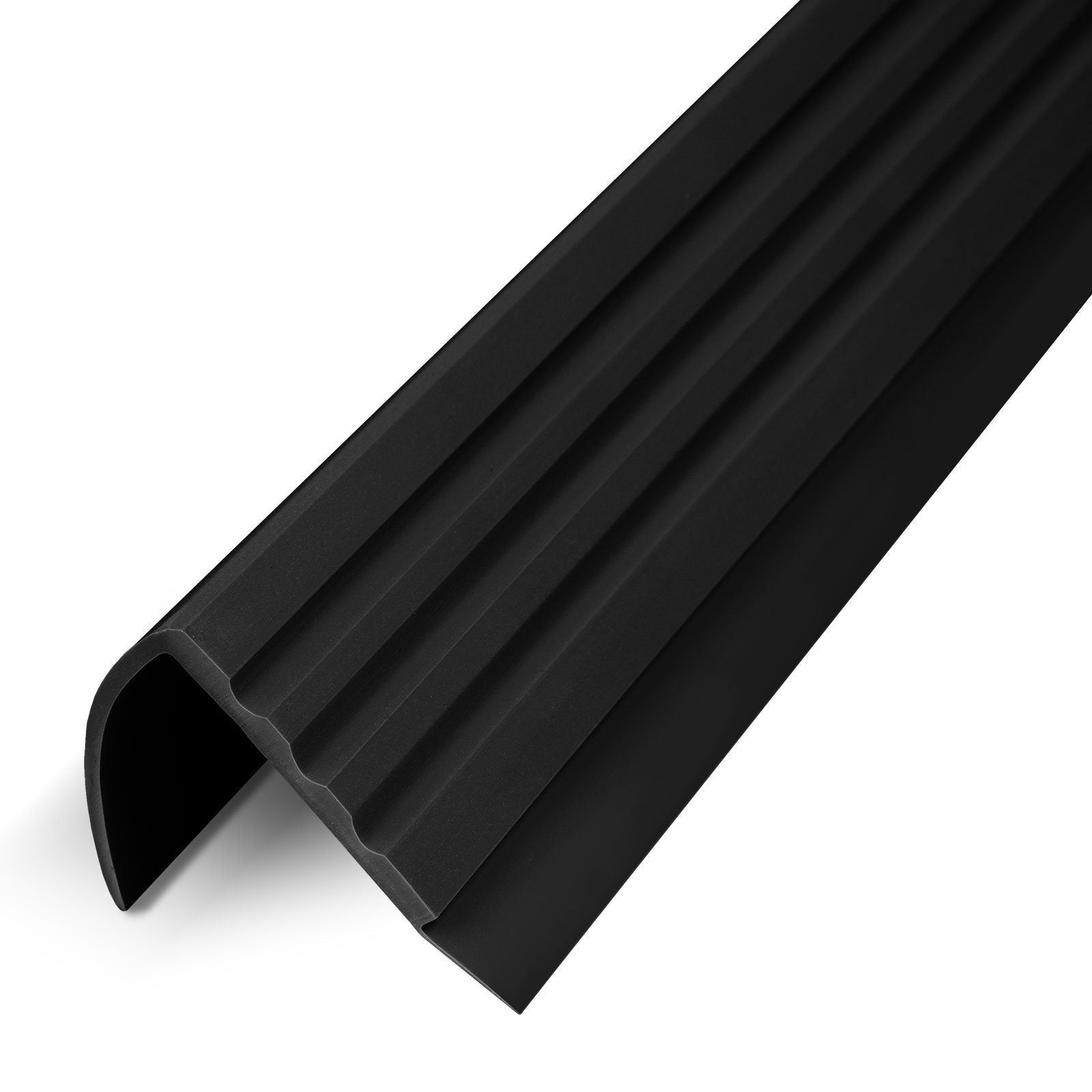 Profili per scale Michigan PVC montaggio con o senza foratura, 45 x 42 mm, Nero, Lunghezza = 120 cm - 2