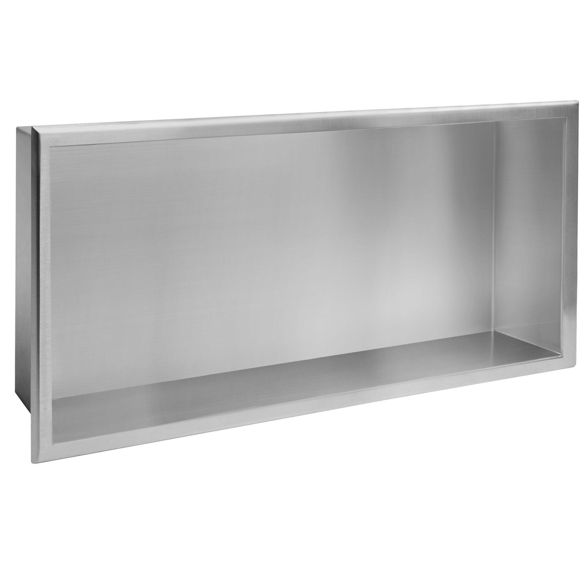 Rea Raft Baie Incastrat Perete 30x60 Steel Brush