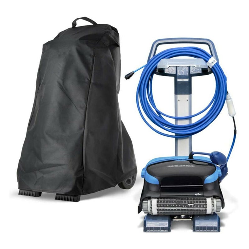 Pokrowiec ochronny na odkurzacz basenowy, tkanina Oxford 420D, 222 x 642 cale, czarny, pokrowiec ochronny na robota marki Dolphin, z p