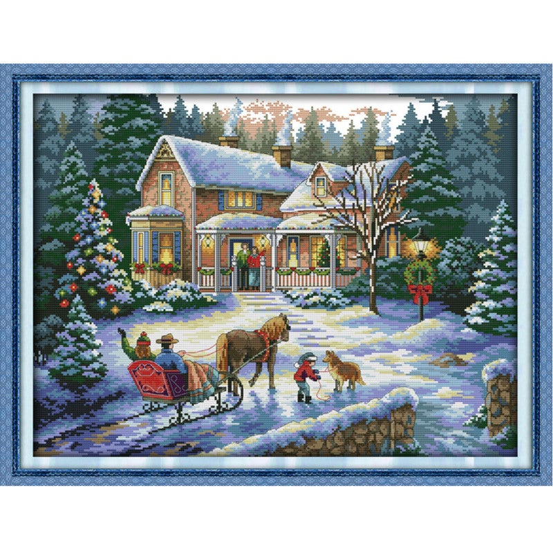 Kit Point De Croix Compté - Toile 14ct - Neuf - Loisir Créatif Broderie