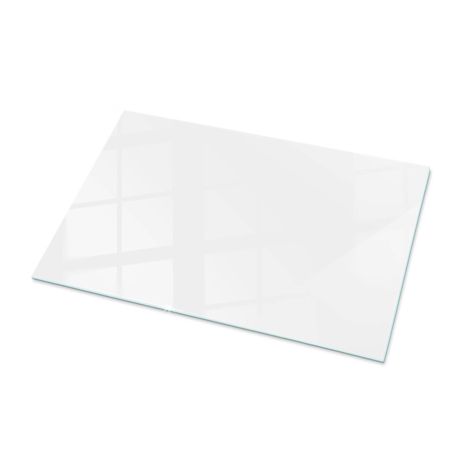 Płyta na blat stołu, dekoracyjne, do salonu, do kuchni | kwadrat | Kolor biały gładki | 100x70