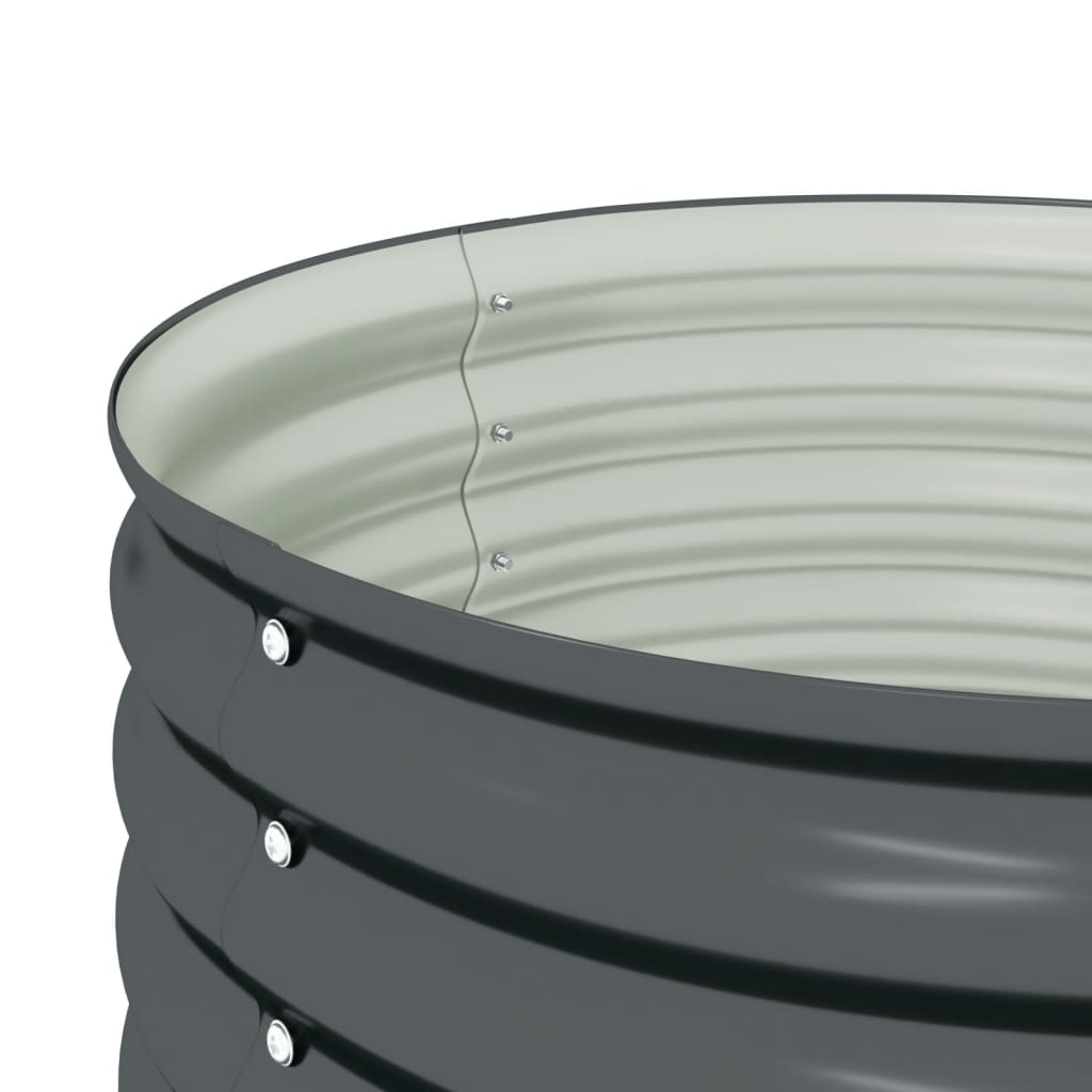 Maison Exclusive - Letto Rialzato Giardino 80x80x81 cm in Acciaio Zincato Grigio - 6