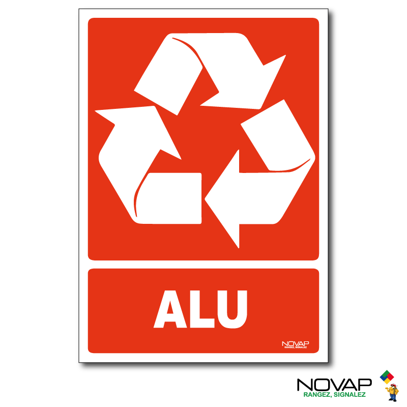 Panneau Recyclage déchets Alu - Rigide A5 - 4600437 | Leroy Merlin
