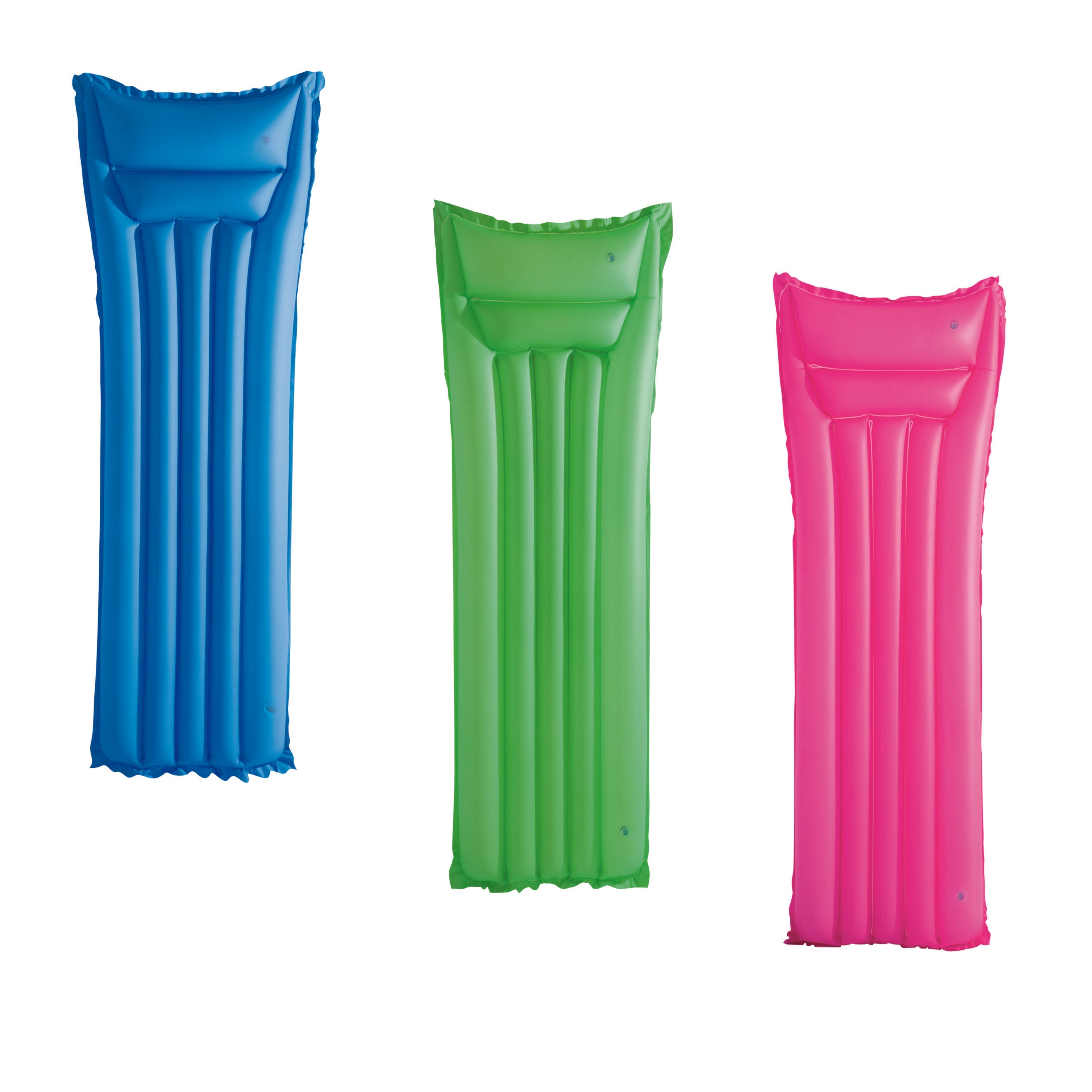 Kolorowy materac nadmuchiwany do zabawy na plaży i w basenie Bestway 183x69 cm, materiał trwały i odporny - 5