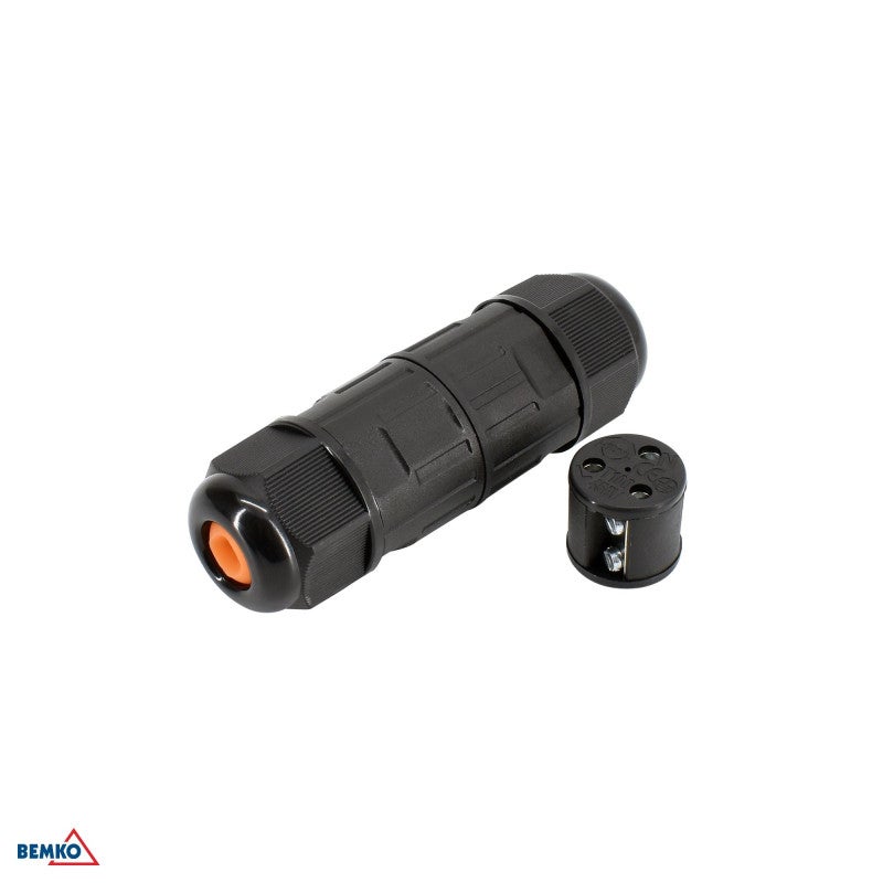 Xpieoyrm 3 Pezzi IP68 Connettore per Cavo Elettrico Impermeabile a 3 Pin, Connettori Elettrici per Cavi Esterni per Diametro Cavo 3 mm-12 mm, Manicotto di collegamento elettrico per giardino