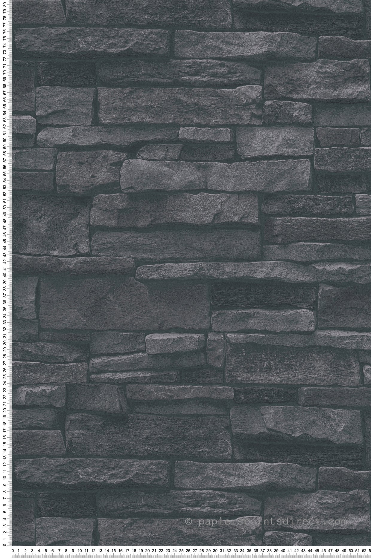 Tapeta kamień czarnymIantracytowym - 53 cm x 10.05 m - LIVINGWALLS