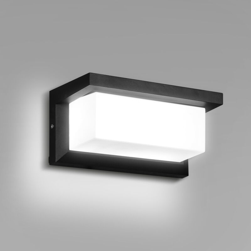 Kinkiet LED z czujnikiem LED IP65, oświetlenie zewnętrzne z czujnikiem ruchu, do tarasów i ogrodów, zimna biel, 18 W