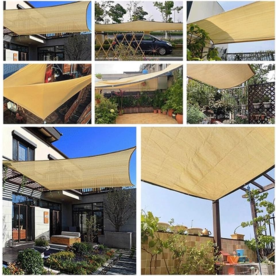 Toile d'ombrage pour jardin – Protection solaire à 90 % pour terrasse, pergola,abri voiture et jardin (3 x 4 m) - 5