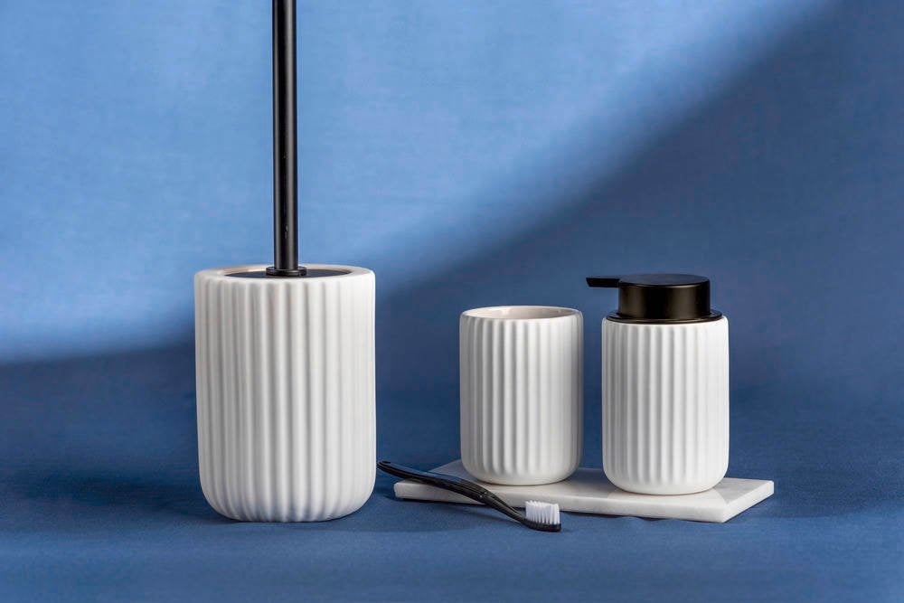 Distributeur de savon liquide BELLUNO, céramique, blanc, 500 ml, Wenko, WENKO - 3