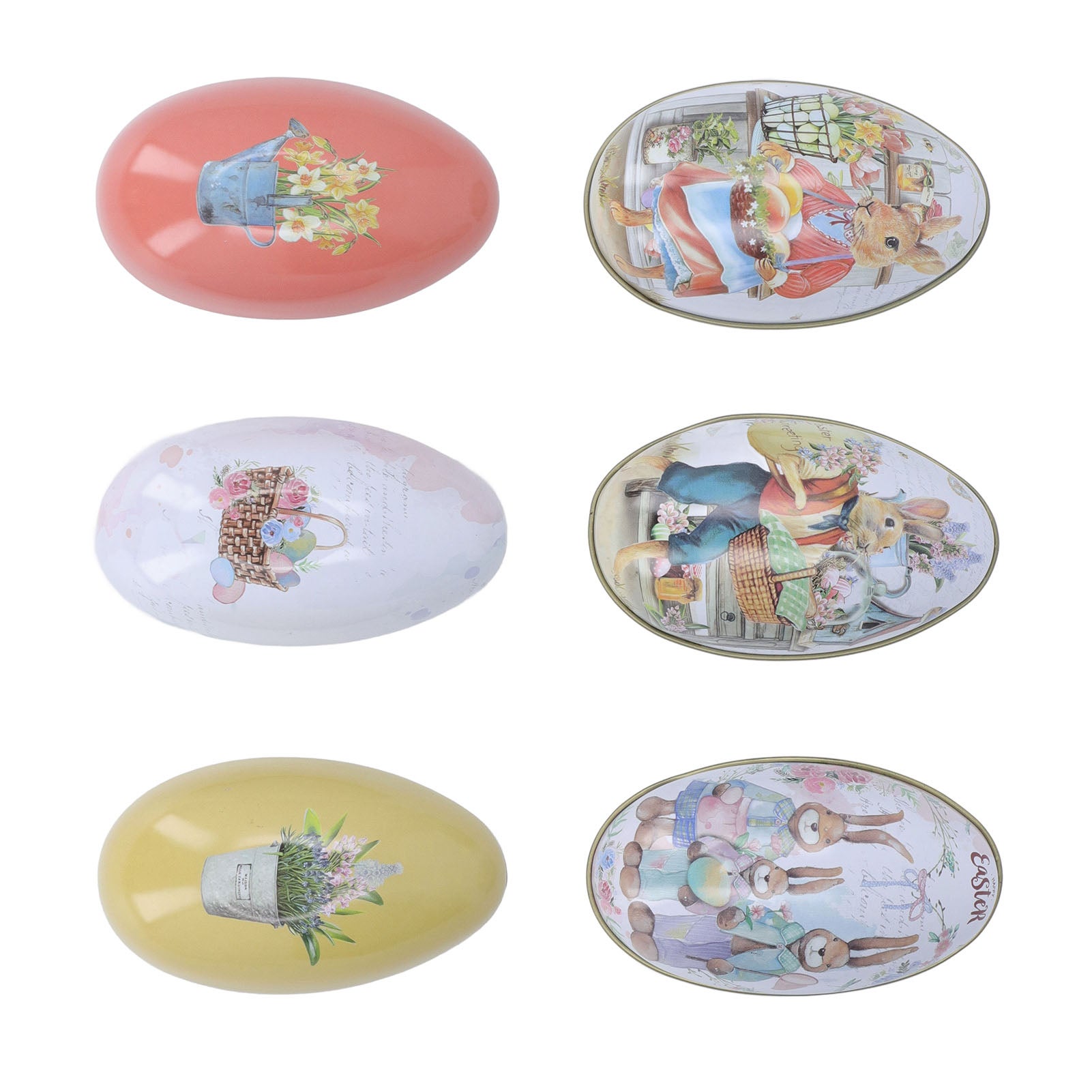 Boîtes en fer en forme d'œuf de Pâques, décoration, bonbons, bijoux - 8