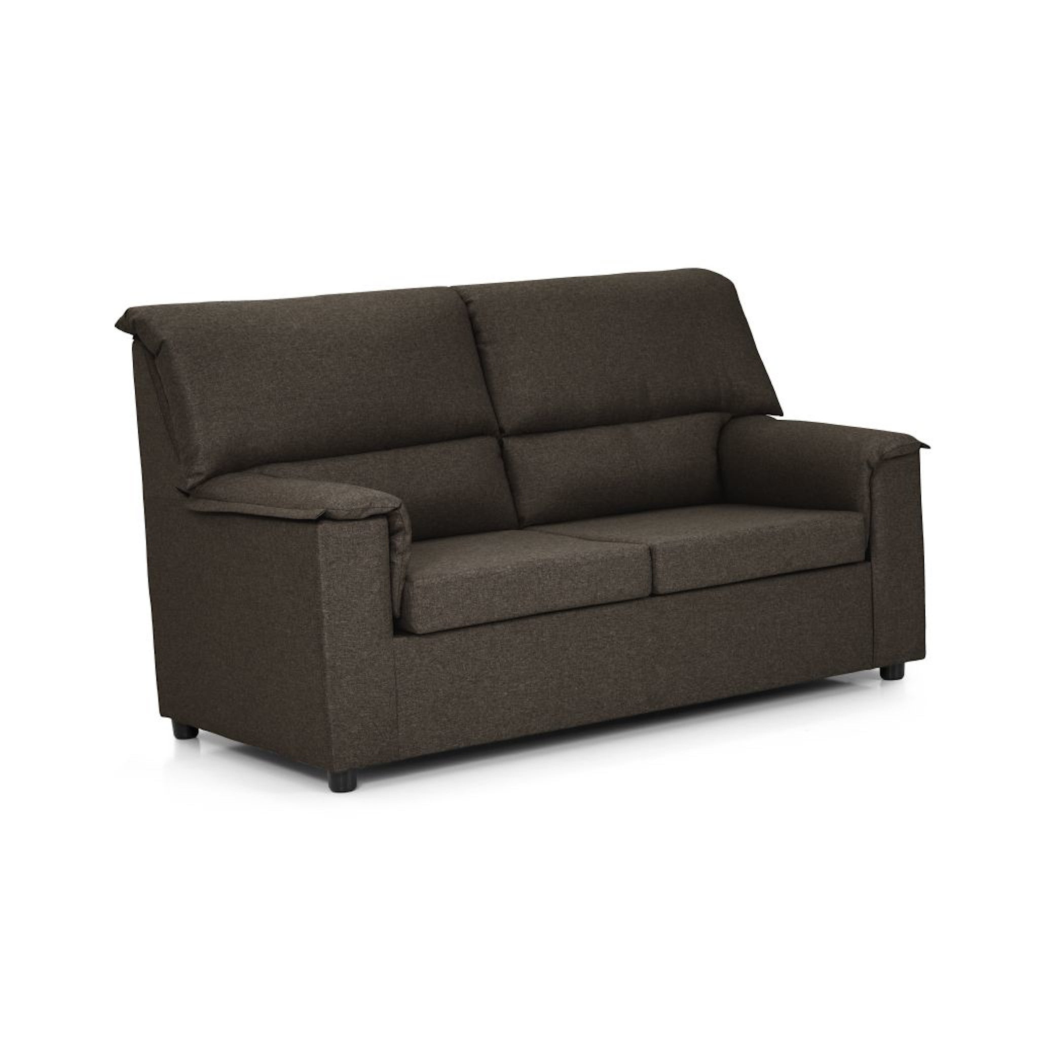 Conjunto de sofas saga 3 y 2 plazas 155x82 cm desenfundable marron tanuk