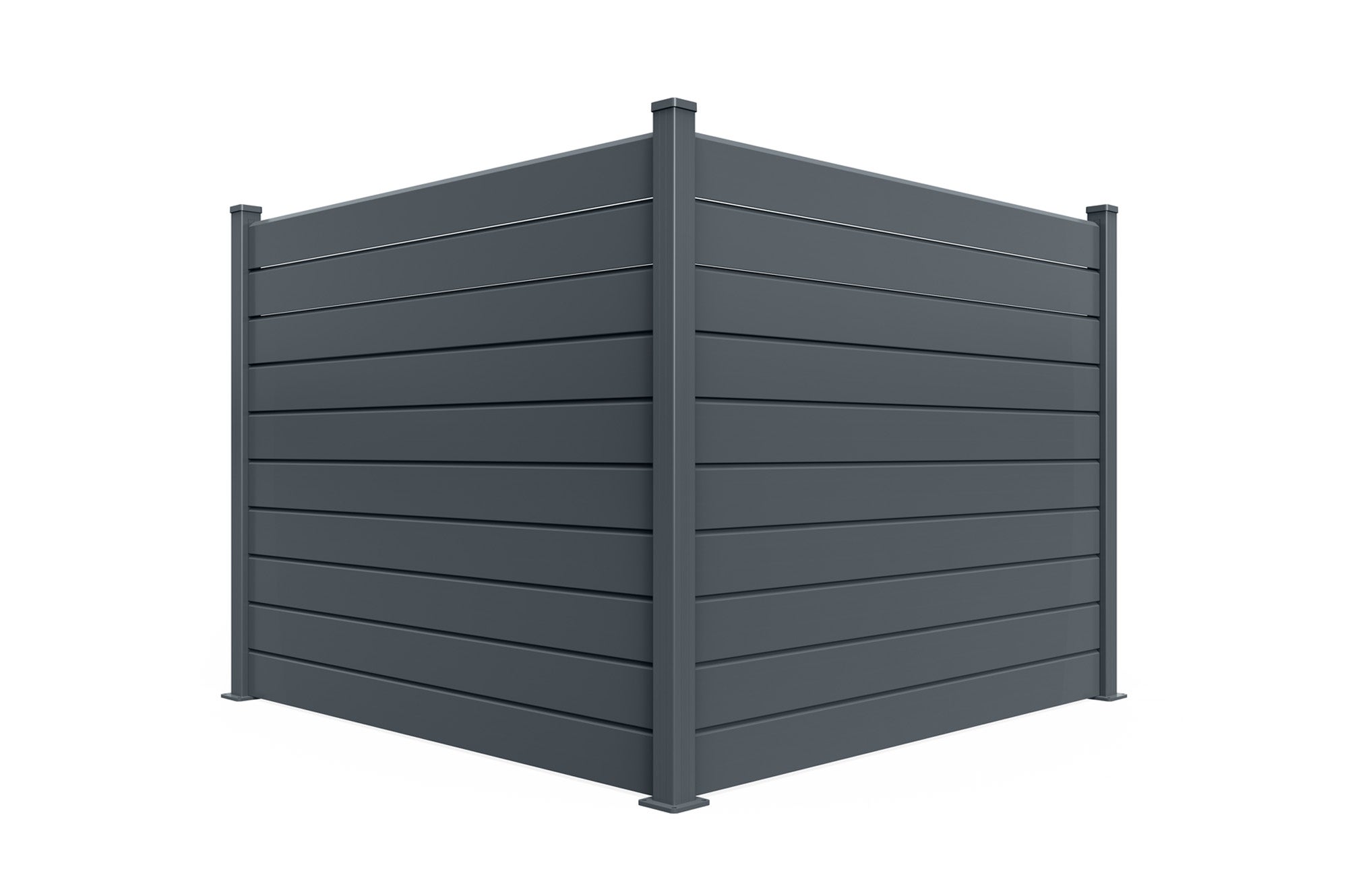Clôture Aluminium Persienne 8m VANO H.150cm gris - 9