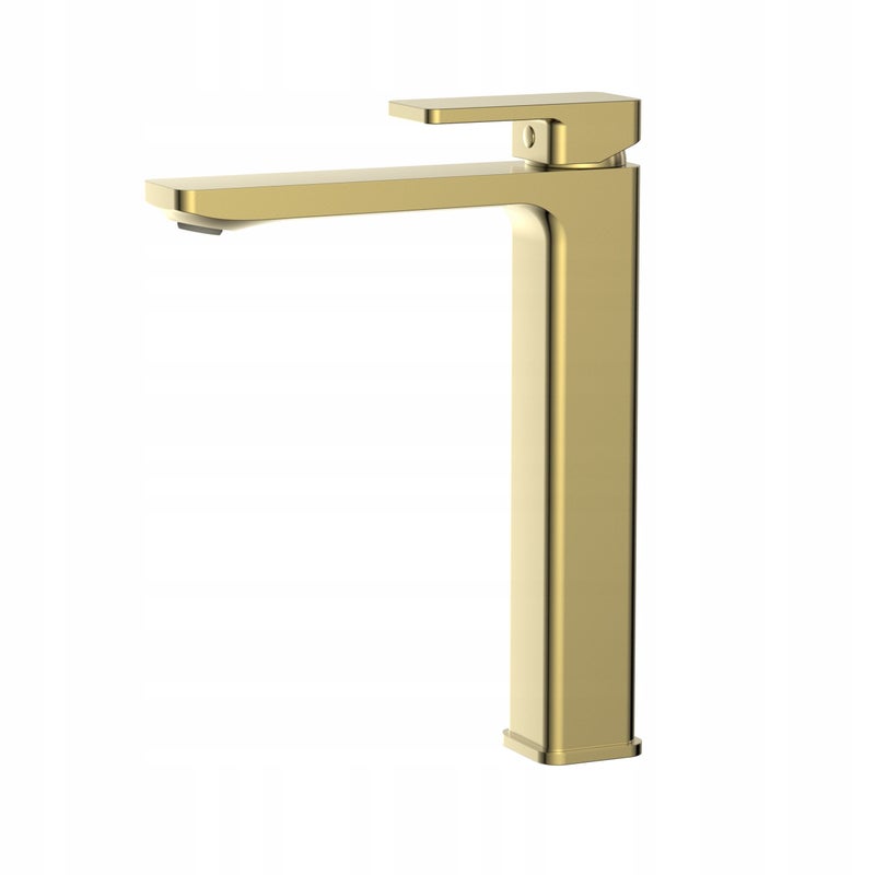 Bateria umywalkowa wysoka Durasan Montana złoty szczotkowany z korkiem clik-clak 1 szt.