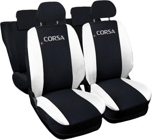 Coprisedili Auto Per Nissan Juke I E II - Tessuto Policotone, Nero, 12 Pezzi, Made In Italy