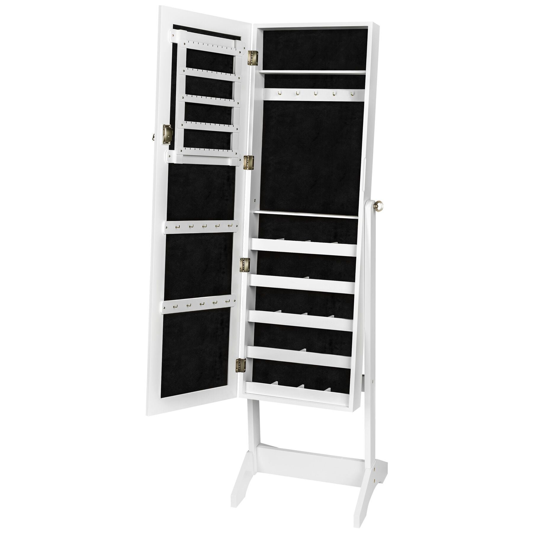 TECTAKE espejo joyero con espejo de cuerpo completo - 3