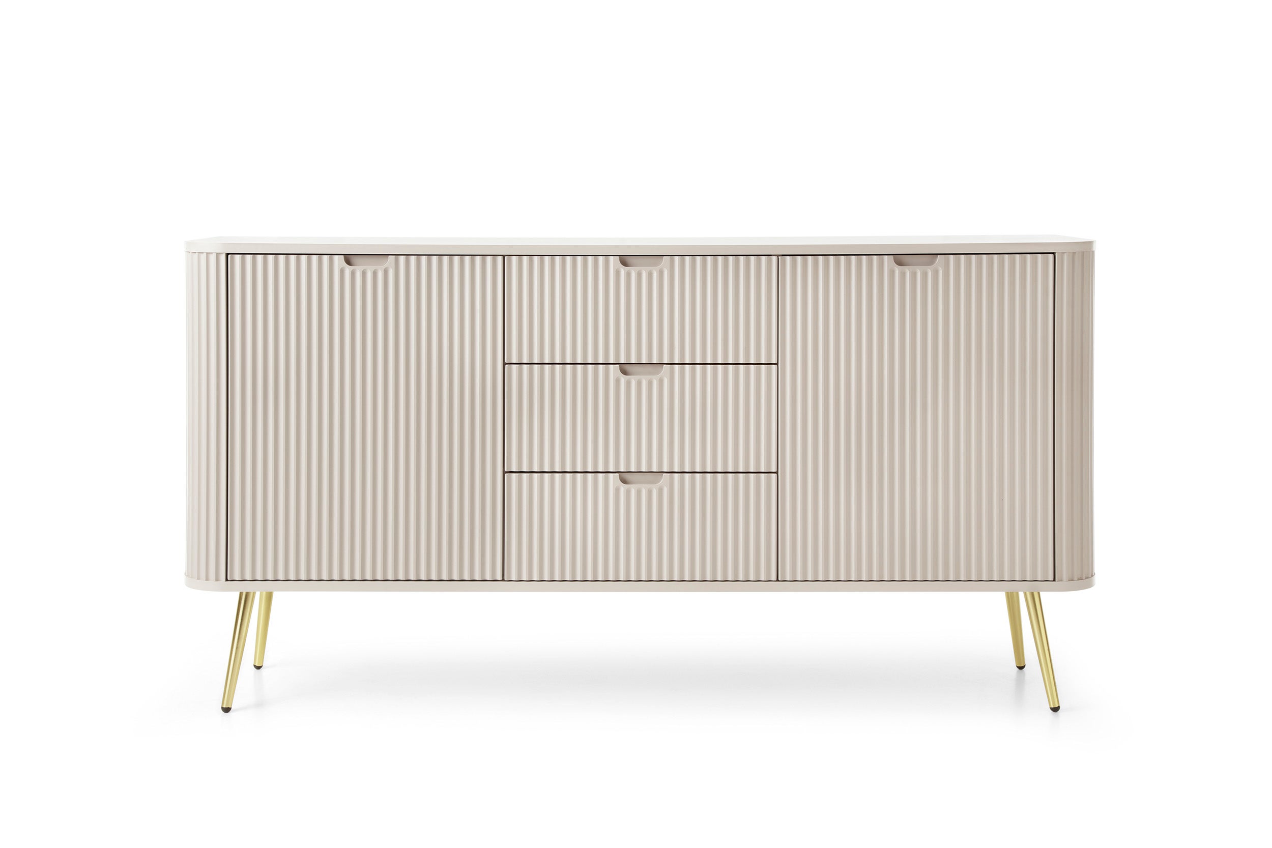 Komoda kaszmirowa, nogi złote, 168 x 87 x 39 cm - 2