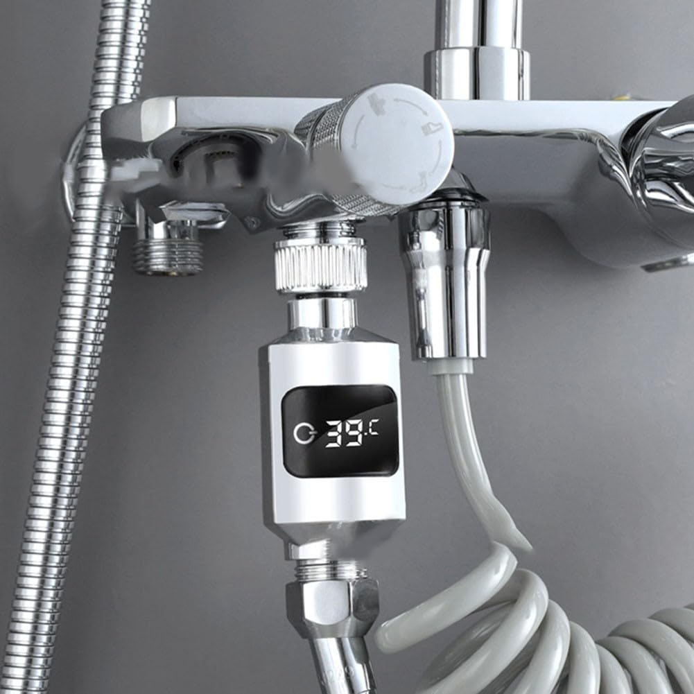 Thermomètre De Douche Numérique - Étanche, Affichage Code Couleur - Pour Bain De Bébé Ou Confort - 7