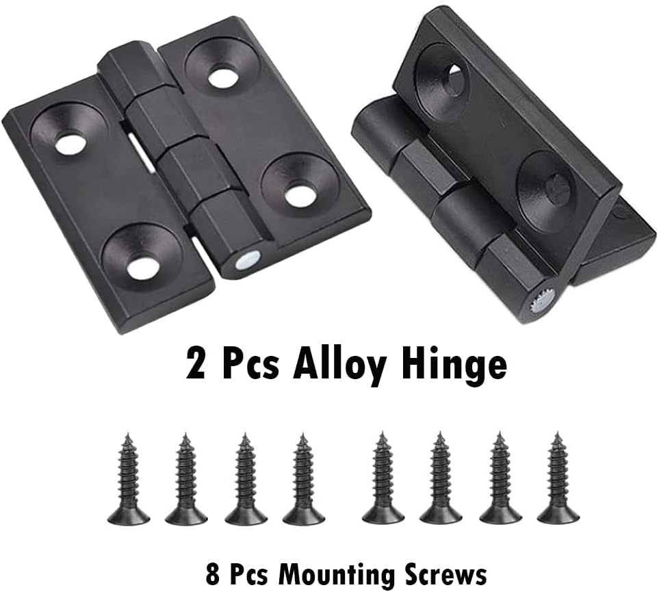 Cerniera per porta da 2 pezzi, cerniera per mobile, cerniera per porta mobile, cerniera per porta mobile pieghevole, per porta mobile in lega di zinc - 2
