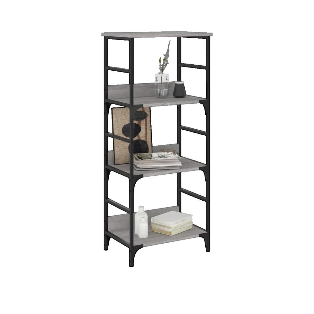 Bibliothèque sonoma gris 50x33x117,5 cm bois d'ingénierie vidaXL - 3