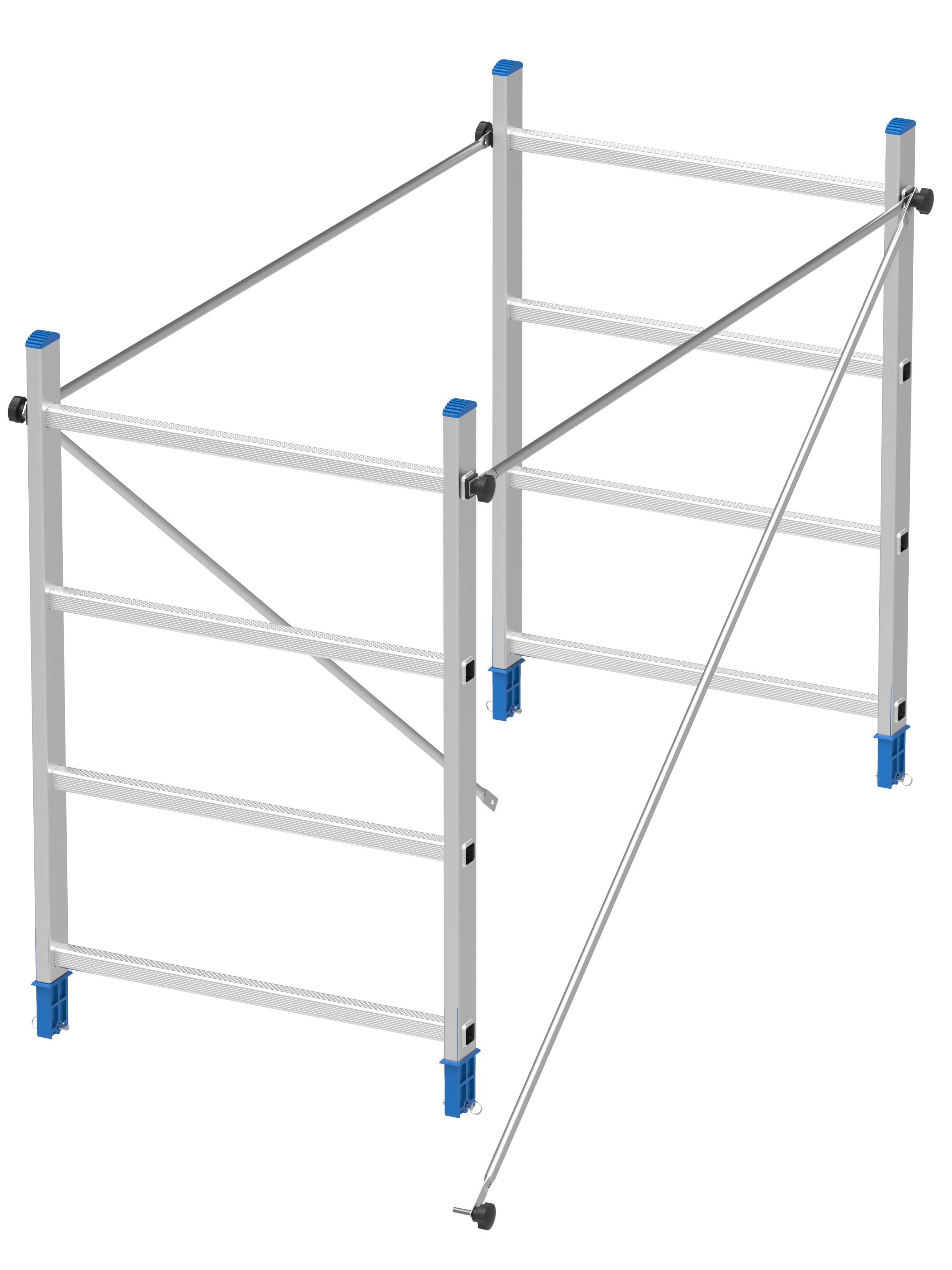 Kit alzata top para andamio de aluminio, 2,80 m altura máxima