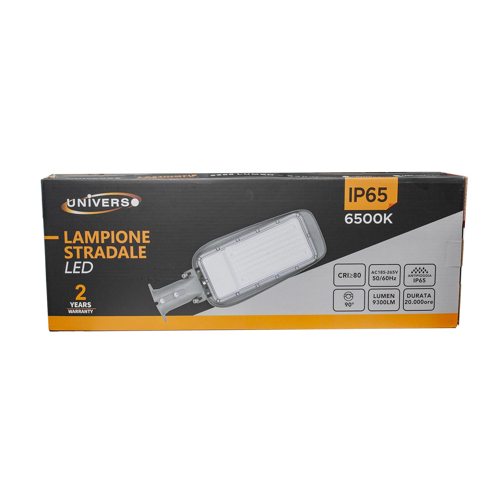 Luminaire de rue IP65 lampadaire LED inclinable 180 6500K éclairage sentiers jardin 10000lm 230V 100W - 9