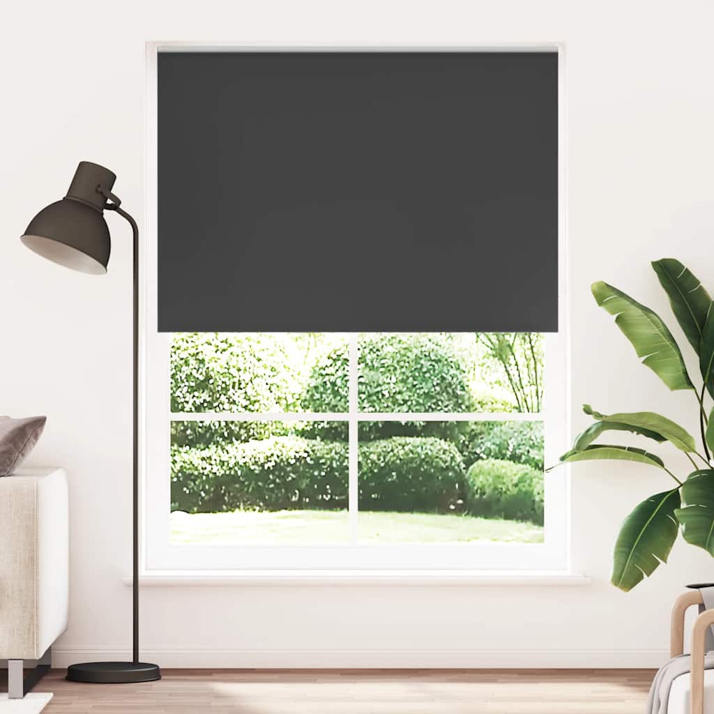 Roleta zaciemniająca 144,4x230 cm Szerokość tkaniny 140 cm czarny vidaXL