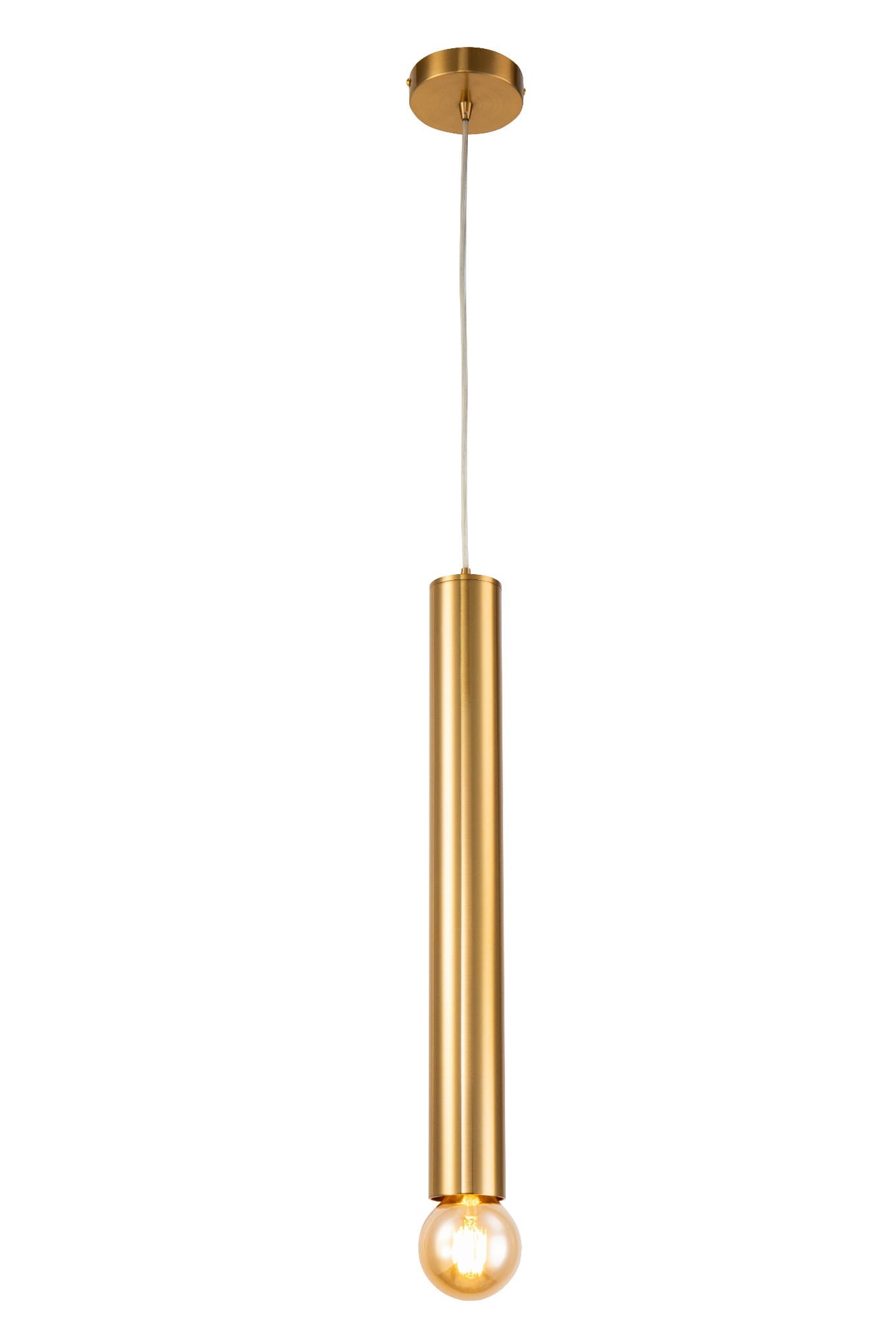 Lampa sufitowa wisząca Austin złota 1xE27x40W wym: 50 x 6 x 6 cm metal Candellux