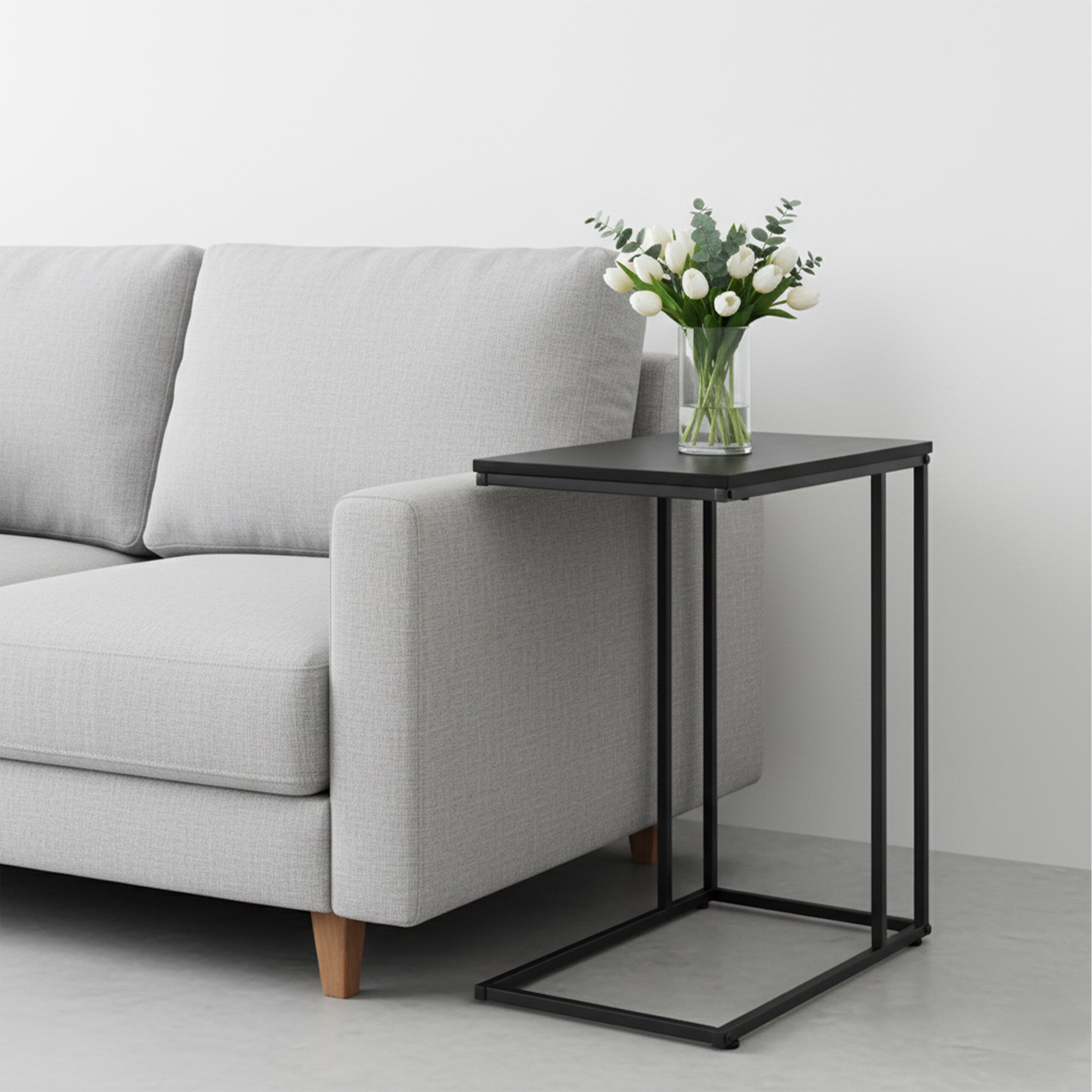 Relaxdays Table D’appoint, 2 Surfaces Bois, Cadre En Métal Robuste