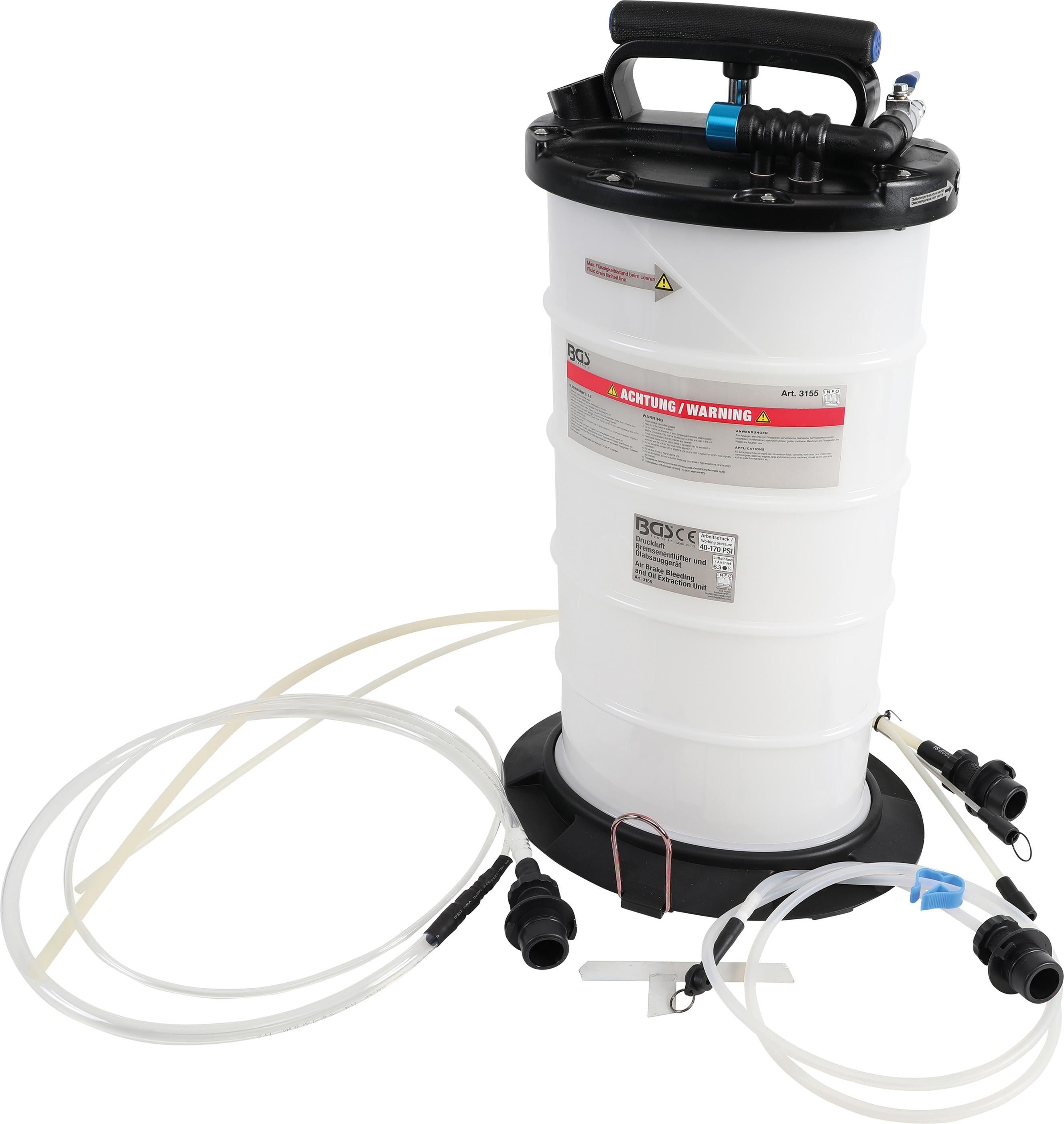 Pompa Sottovuoto BGS Per Liquidi - 6 Litri, Aspirazione Pneumatica O Manuale, Per Oli, Acqua, Liquidi Auto - Foto 10