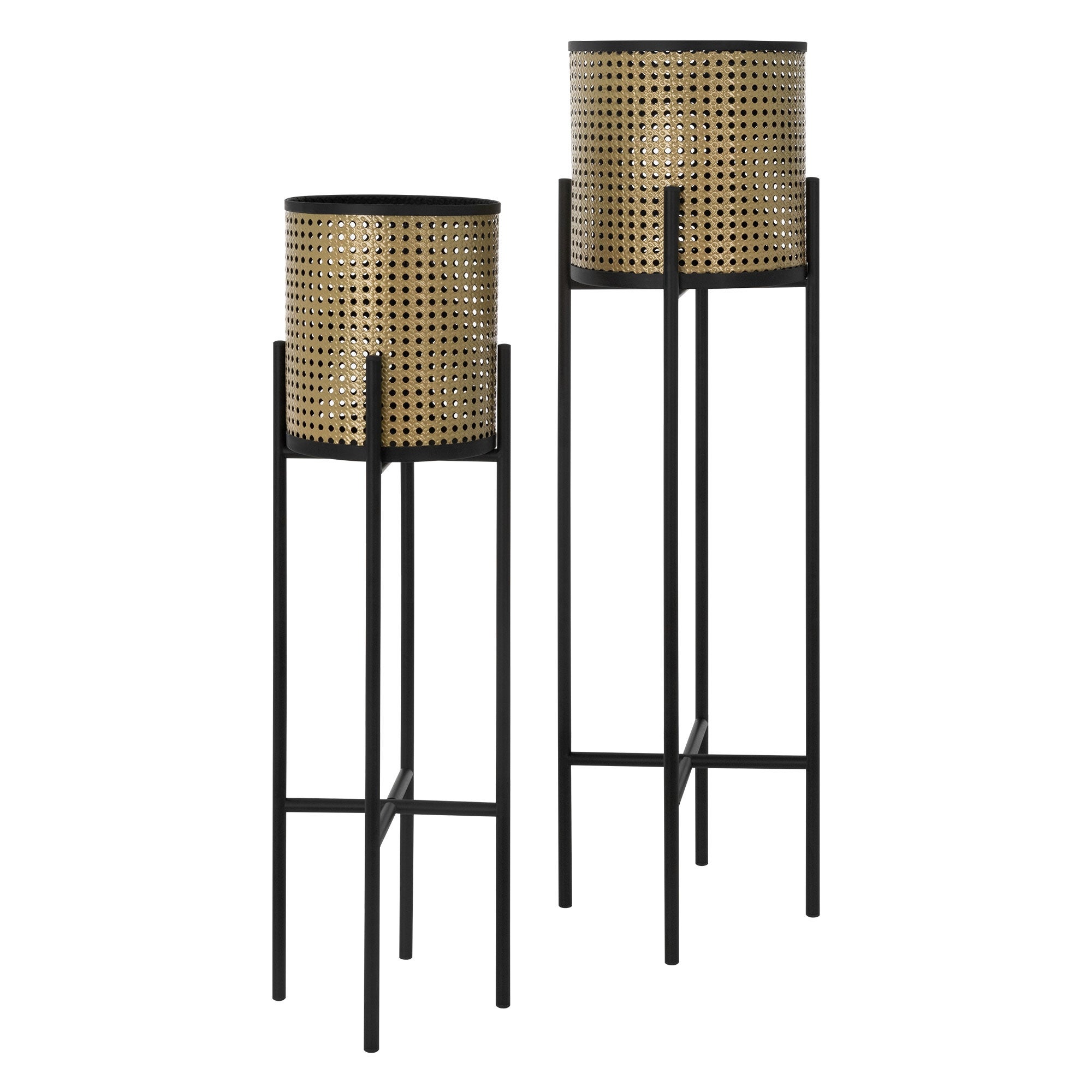 Livella Per Vasi Da Piante - Supporto Nero 61 Cm (Base 30 Cm + Prolunga 20 Cm) - 4
