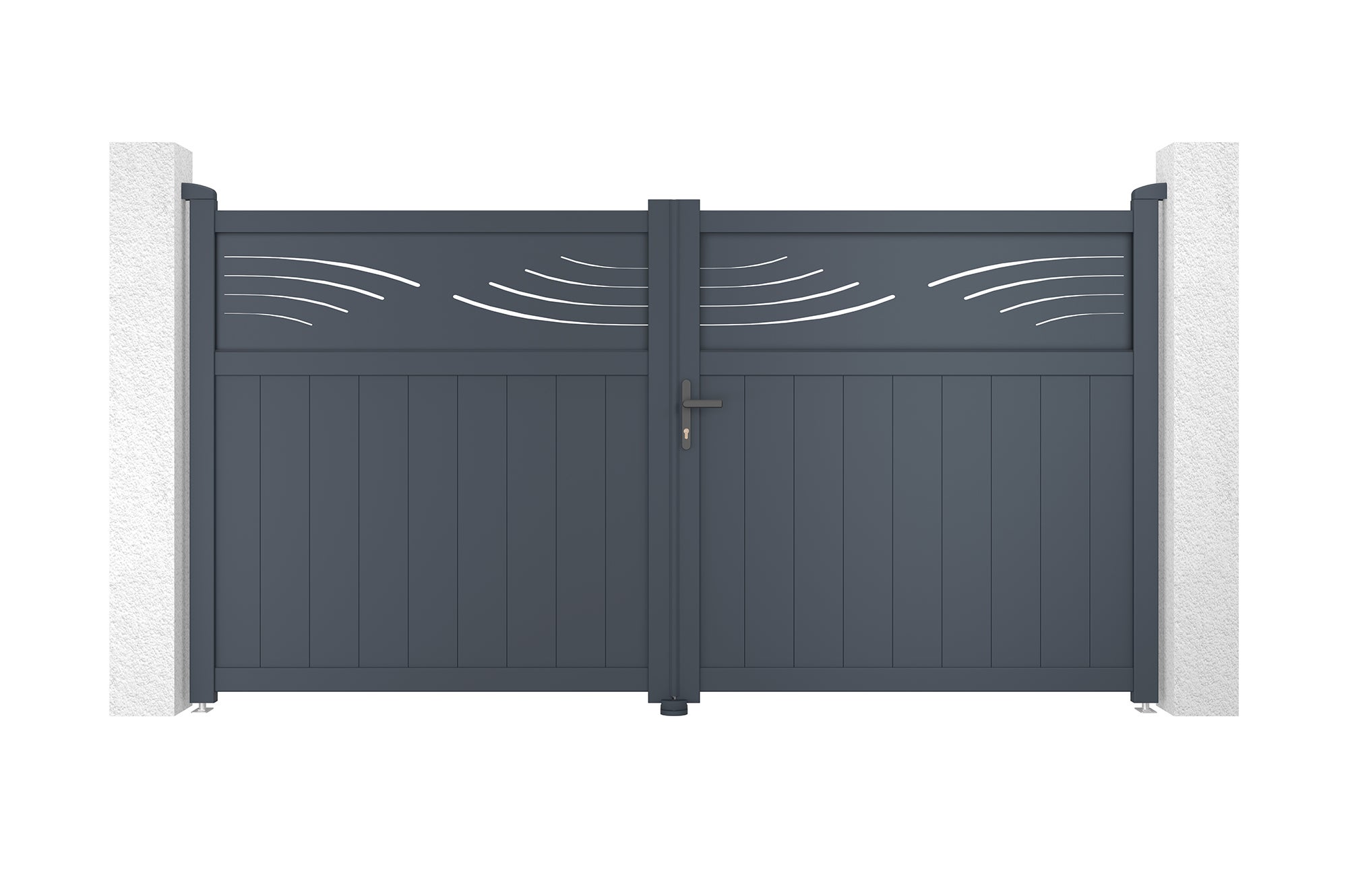 Brama aluminiowa skrzydłowa 3m HALTI 300B160