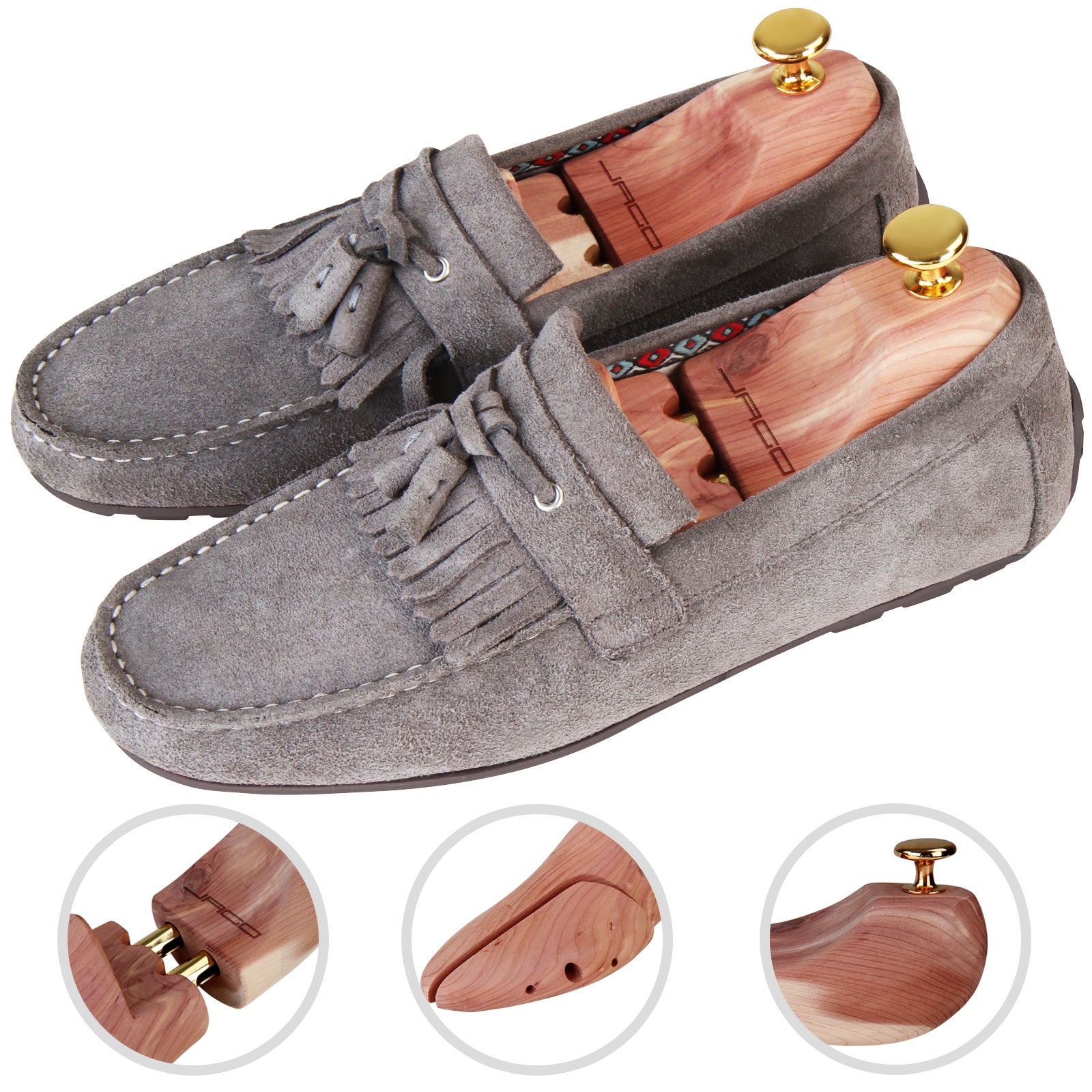 Embauchoirs En Bois De Cèdre SULPO – Élargisseur De Chaussures Réglable Pour Homme Et Femme – Avec Chausse-pied Inclus - 2