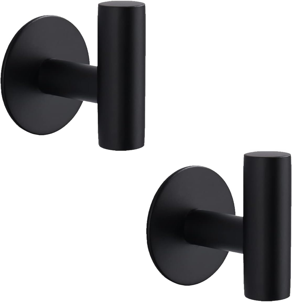 Zestaw 2 okrągłych haczyków samoprzylepnych – haczyki łazienkowe ze stali nierdzewnej – wielofunkcyjny wieszak ścienny na ubrania – bez wiercenia – cz