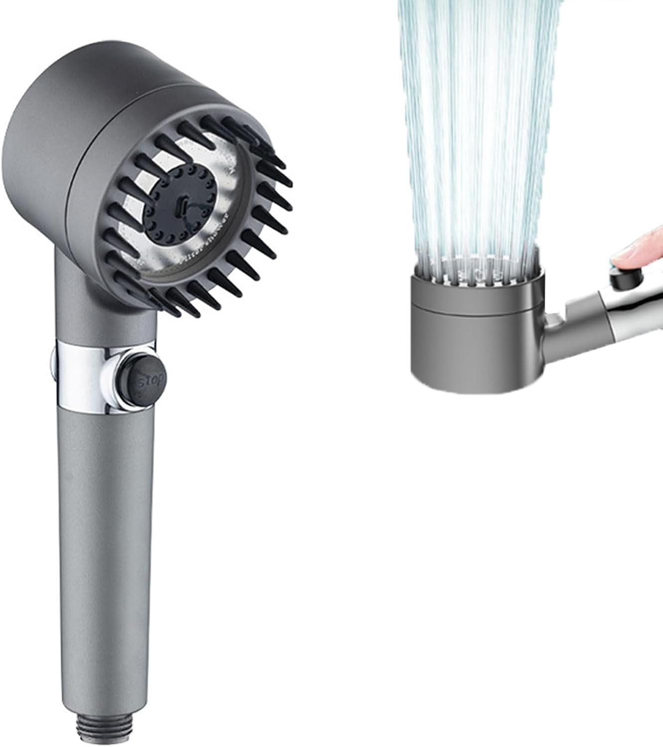 Housler® Soffione Doccia Potenziatore Bassa Pressione E Tubo Doccia Da - Foto 5