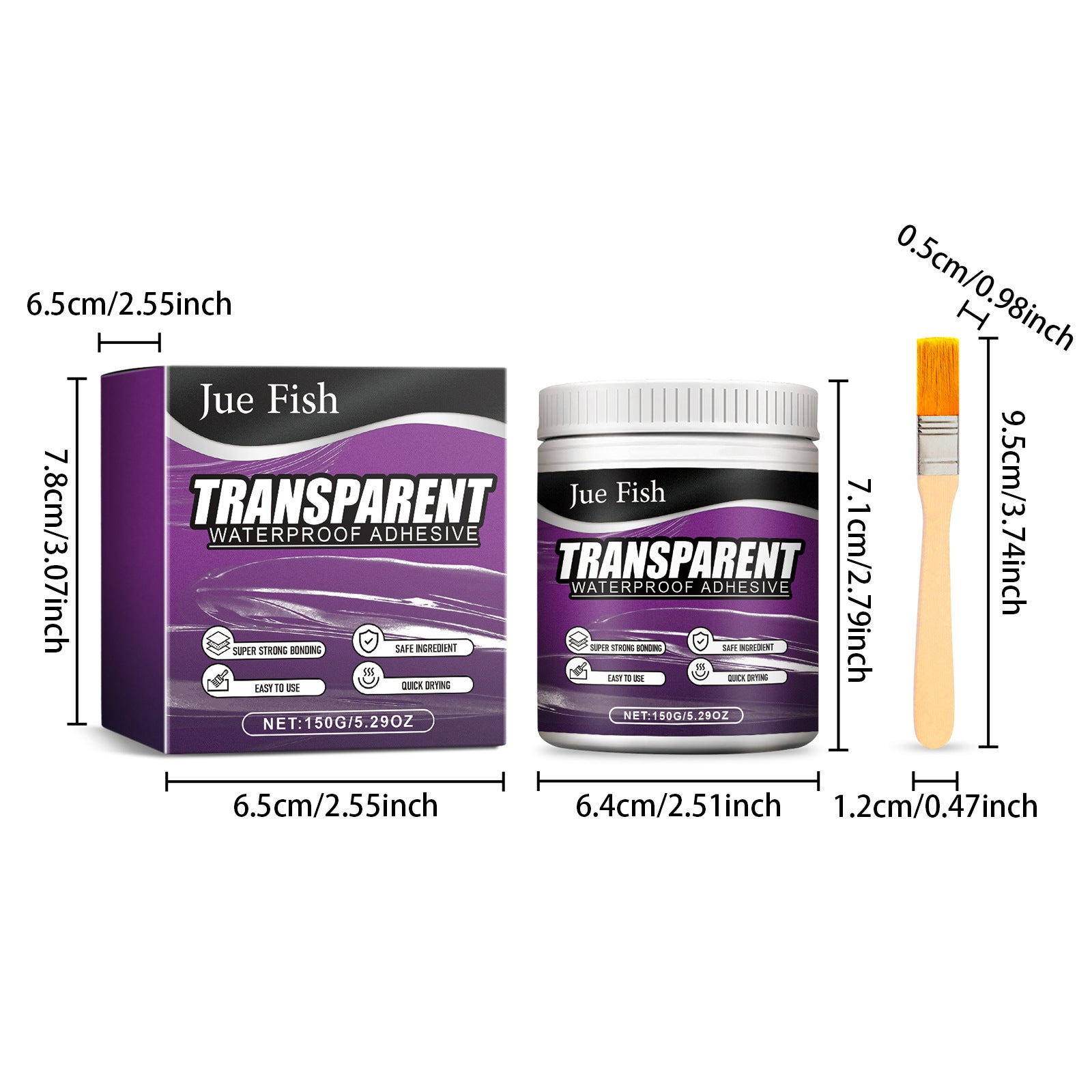 1 botella de 150 g de sellador transparente, impermeable y a prueba de fugas, para cocinas interiores - 2