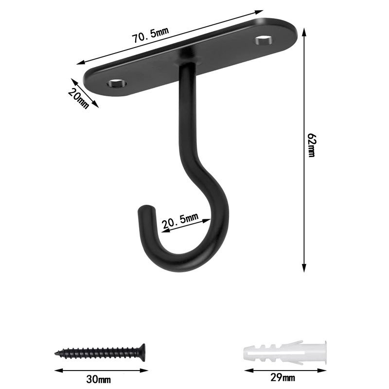 BokWin 12 Ganci A Catena Per Piante E Mangiatoie – 24 Cm, In Ferro Resistente, Capacità 9 Kg, Per Esterno E Giardino (Argento) - 3
