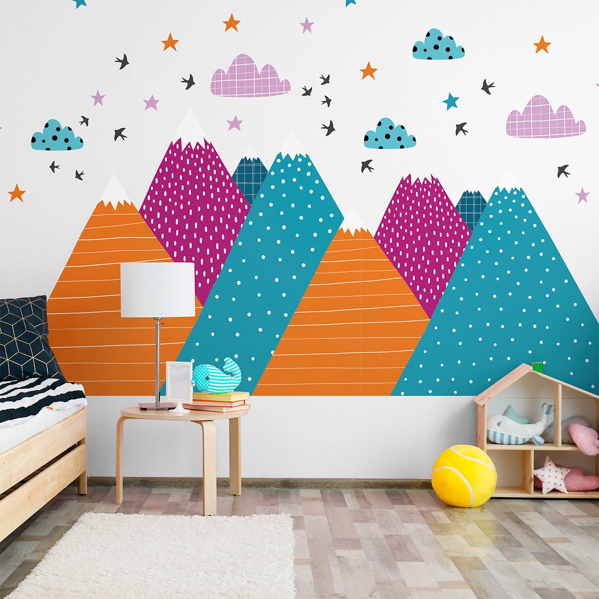 Adesivo bambino di montagna scandinavo nitika - Sticker adesivo - adesivi murali - 70x105cm - 3