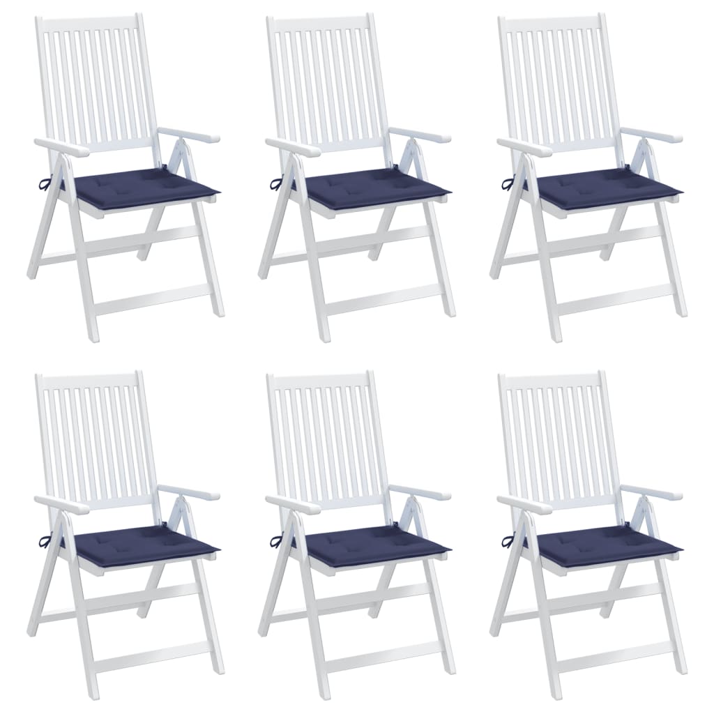 Maison Exclusive - Coussins de palette lot de 6 bleu marine 50x50x4cm tissu oxford - 5