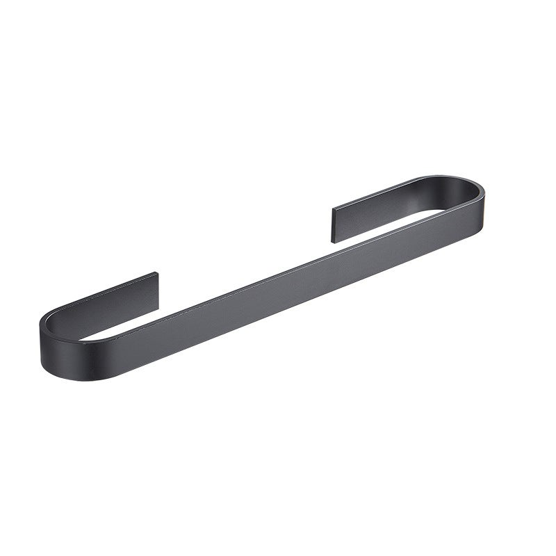 Wieszak na ręczniki Space Aluminium, odpowiedni do łazienki i kuchni, oszczędzający miejsce, 35 cm (czarny)