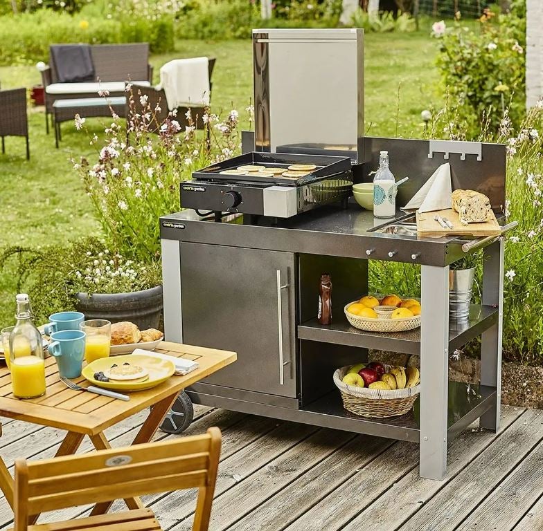 Plancha électrique COOK'IN GARDEN FINESTA 43 cm fonte émaillée avec capot - 5
