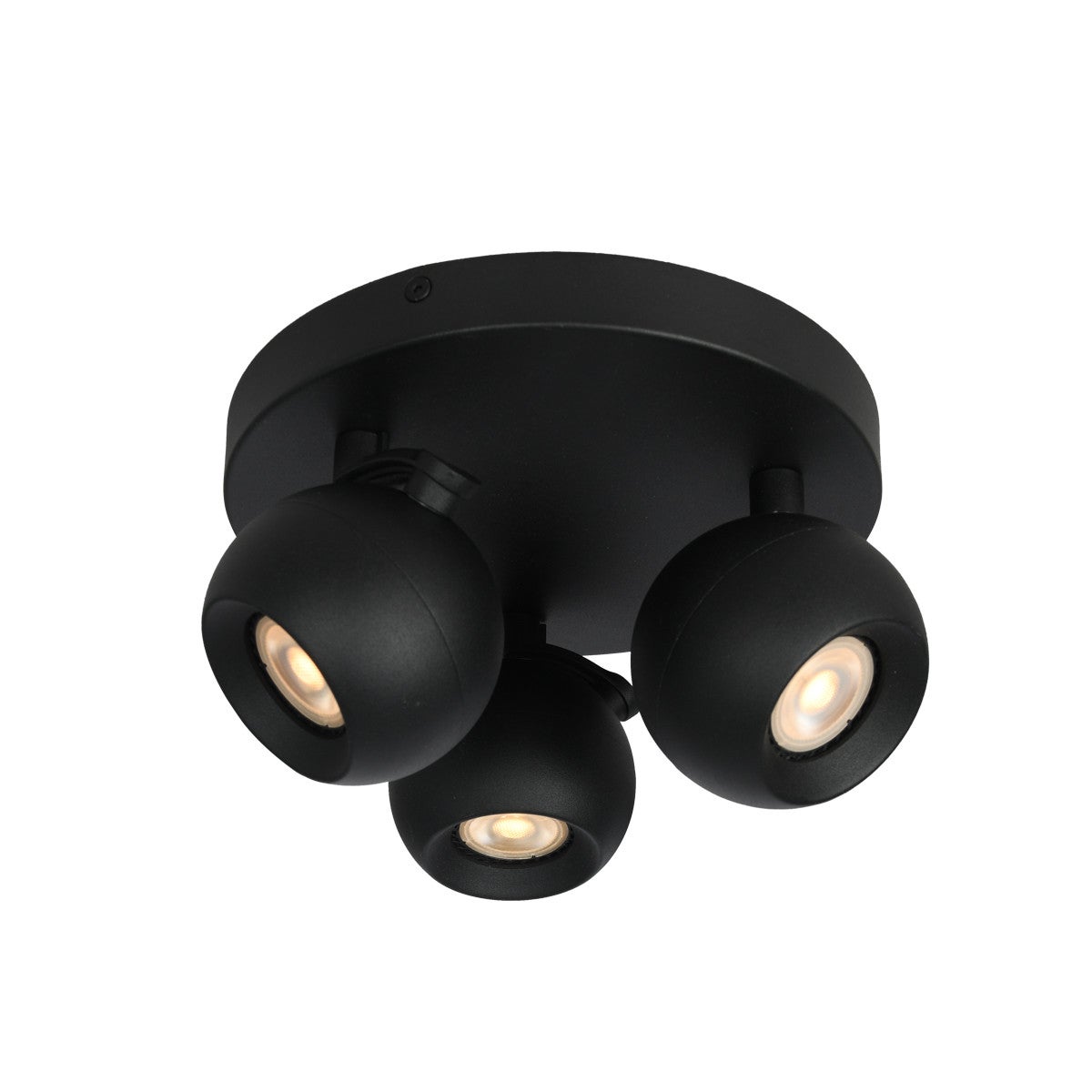Lampa sufitowa wisząca Lafin czarny piaskowany 3xGU10x10W wym: 13 x 22 x 22 cm aluminium Italux